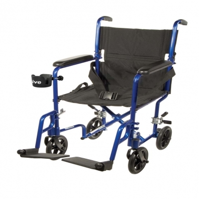 Aluminum Transport Chair Black